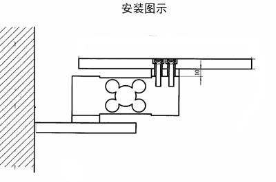 平行梁式稱重傳感器安裝示意簡圖 平行梁式稱重傳感器安裝示意簡圖